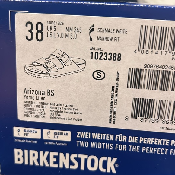 Birkenstock- Arizona BS, Yomo Lilac, Nubuk Leather, 7 women QS - Picture 6 of 6